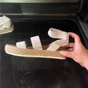 American Eagle Outfitters White Espadrille Sandals